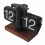 Vintage Tilting Table Clock Black 24-Hour Non-Slip Base 3