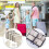 Luggage Organizer Bags Set Black 8-Piece Durable Mesh 7