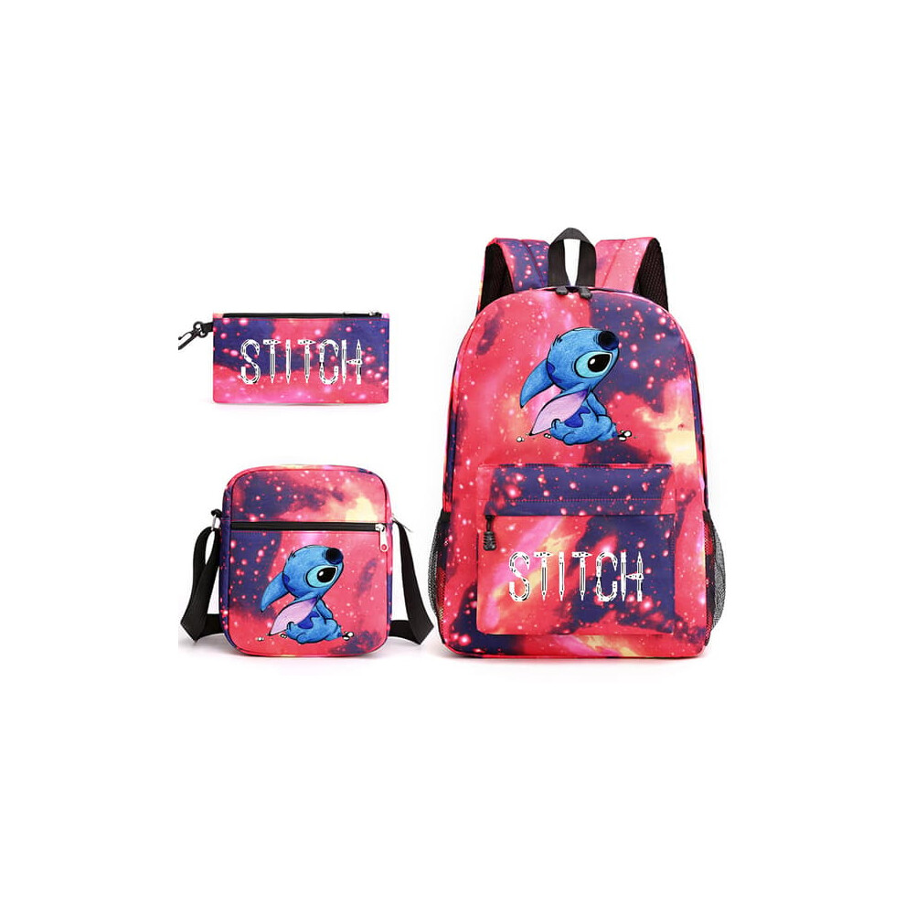 Lilo & Stitch backpack school bag red 1 piece