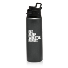 Gourde de sport en aluminium 740 ml (25 oz) couleur anthracite