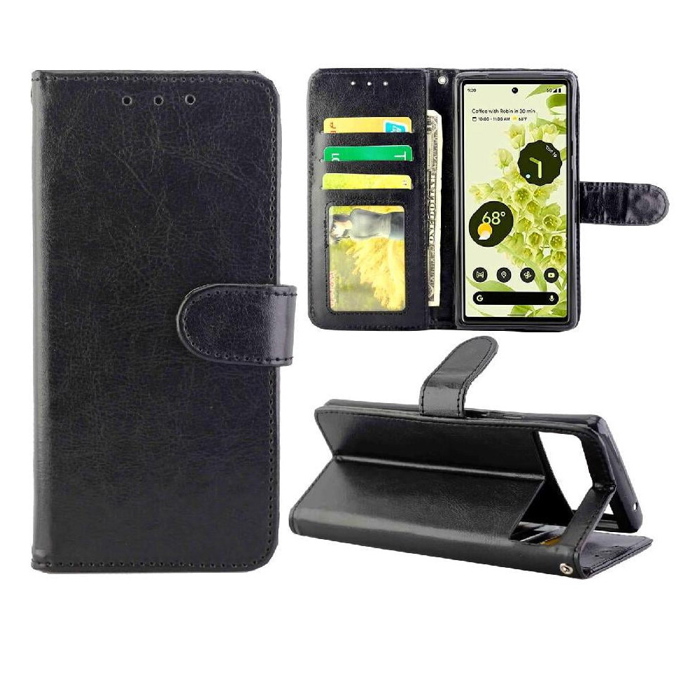 Flip Case For Google Pixel 6A Pu Leather With Kickstand And 971050054827