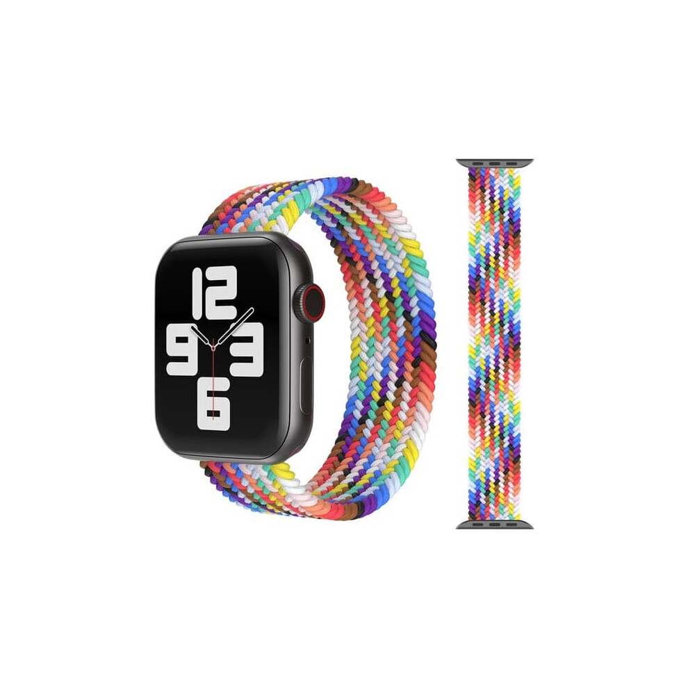 Apple Watch Compatible Elastic Rainbow Bracelet 42/44/45 Mm 962029253433