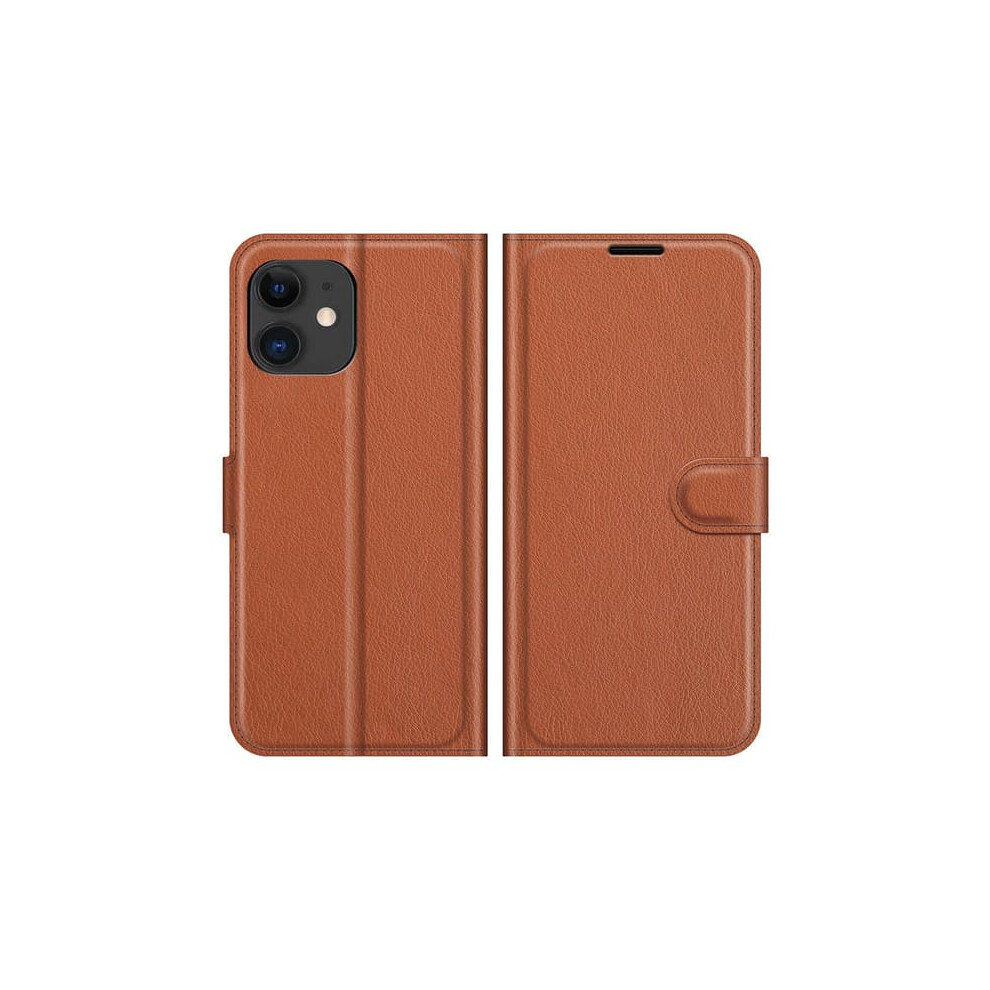 Nkobee Wallet Case For Iphone 12 Brown 962029586654