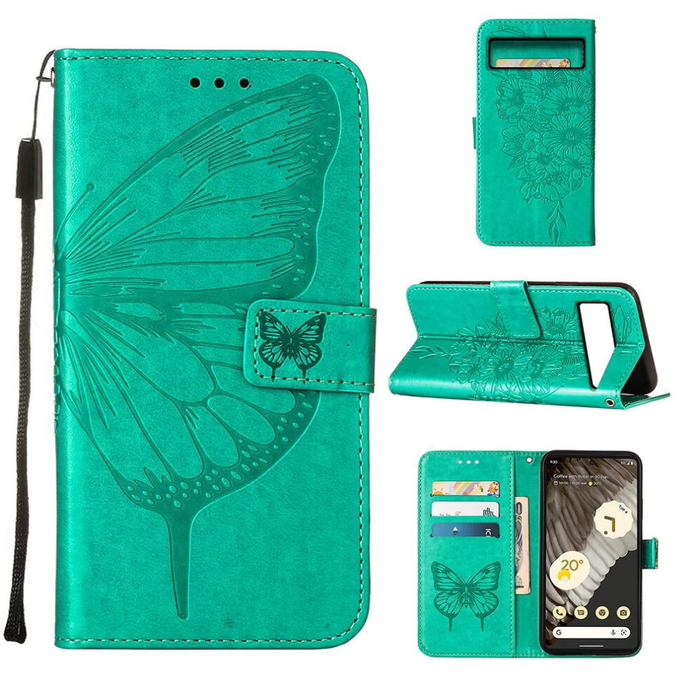 Google Pixel 8 Pro Flip Cover Leather Magnetic Butterfly 971050054704