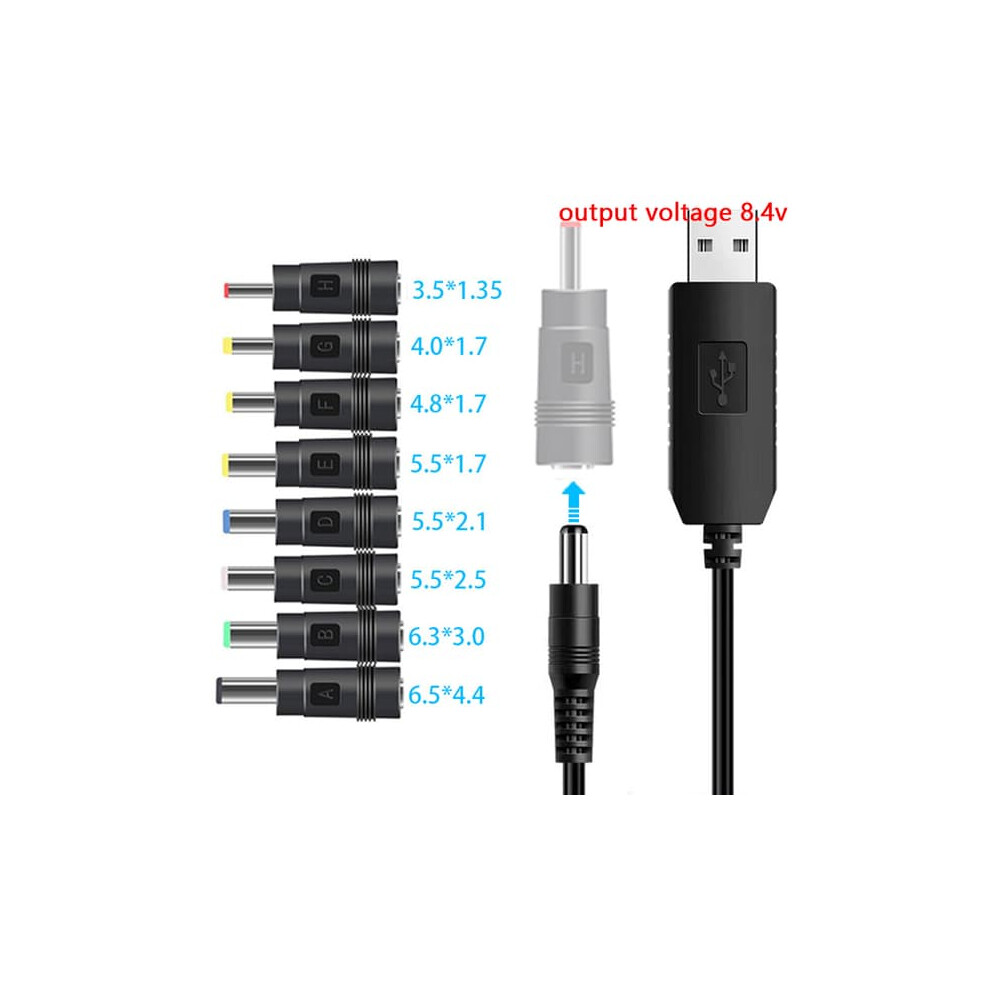 Usb To 5V-12V Boost Converter With 8 Adapters 962029587460