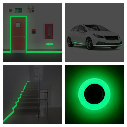 Luminous Safety Exit Stickers with Glow Strips 10pcs 2