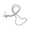 Mobile Necklace Cord Silver Glitter 1 Pack 2