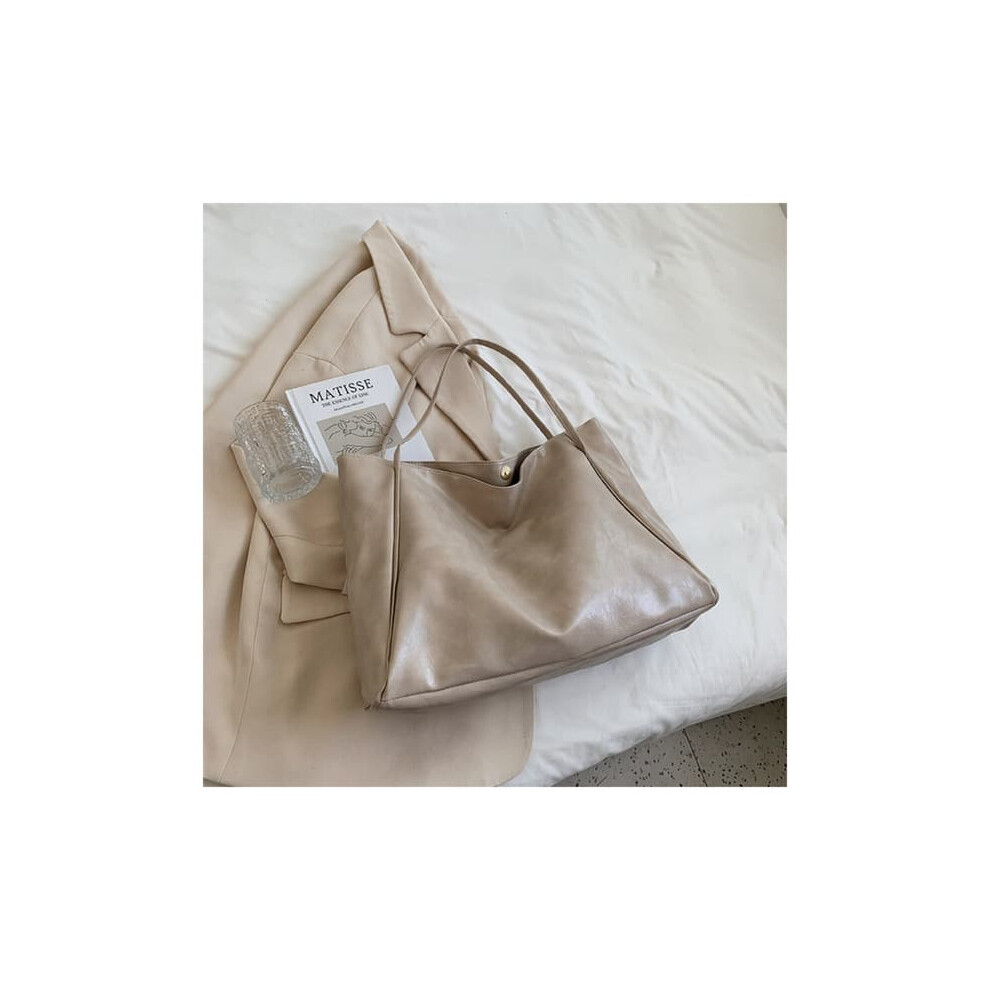 Vintage Pu Leather Handbag White 962029252313
