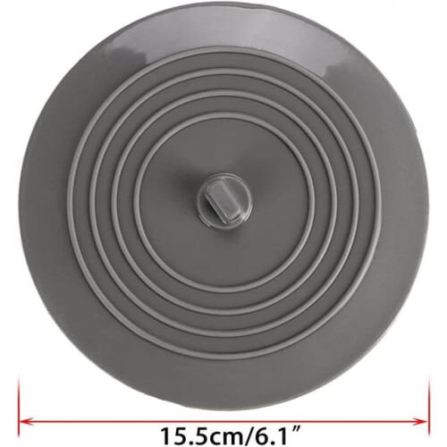 Silicone Bath Stopper Drain Plug Cover 6 Inch 2-Pack 1