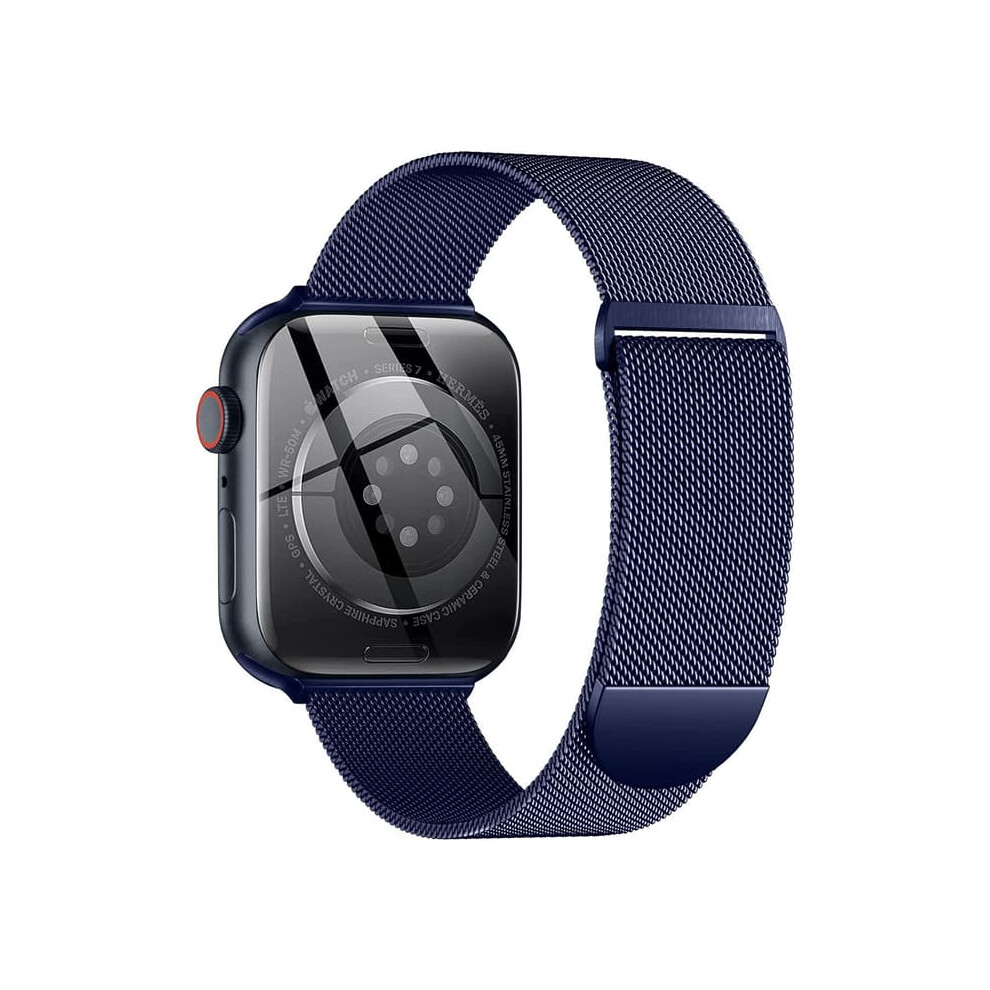 Metal Apple Watch Band 38Mm 40Mm 41Mm 42Mm 44Mm 45Mm Blue 962029587323
