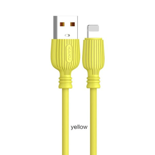 2 cables de carga de iPhone de 1 m de excelente calidad, color amarillo.