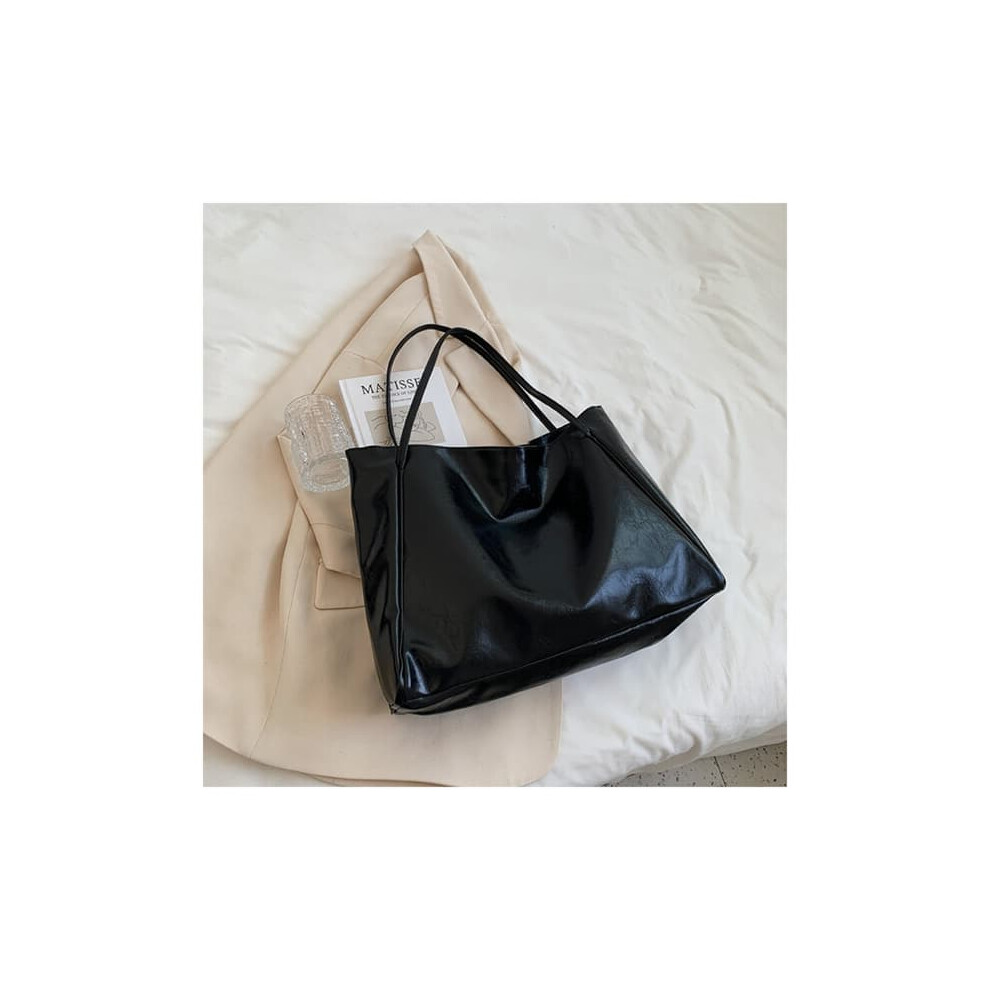 Vintage Handbag Pu Leather Black 1 Piece 962029252276
