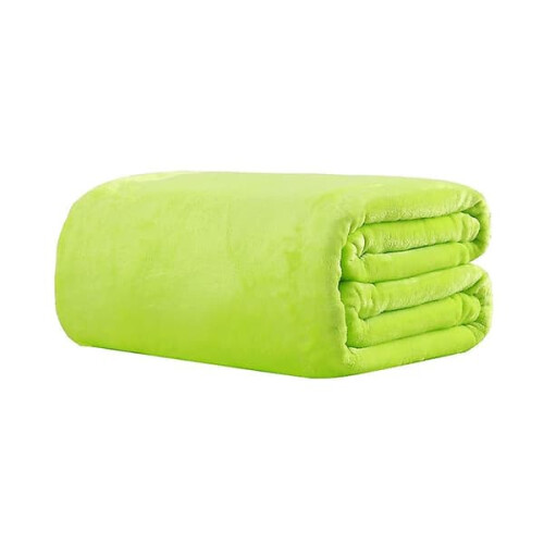 Flannel Blanket Soft Warm Winter Green