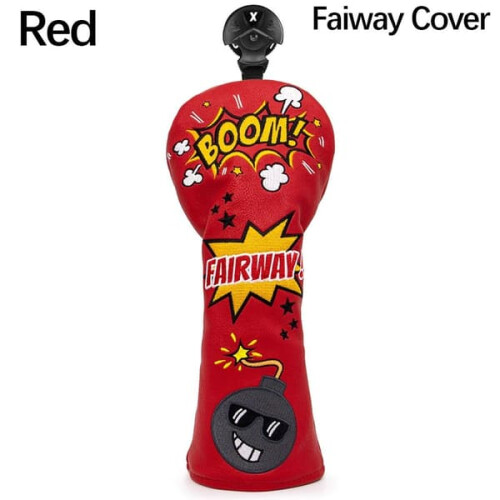 Golf Wood Head Cover Red 1 Piece