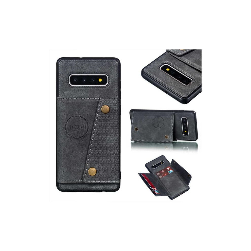 Samsung Galaxy S10 Plus Case With Card Slot Grey 962029569701