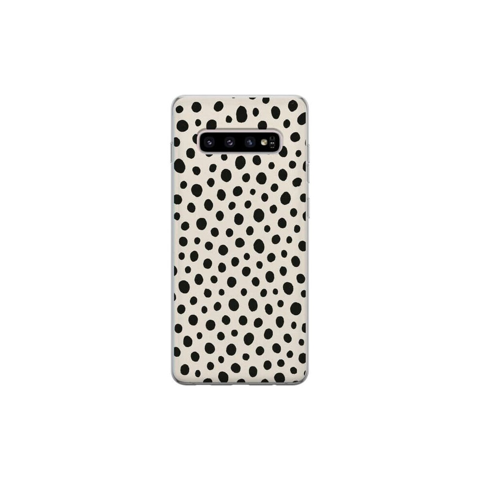 Samsung Galaxy S10+ Transparent Case Dot Design 962029569367