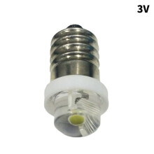 Ampoule LED pour lampe torche, culot E10, 3/4,5/6 V, 0,5 W, 6000 K