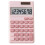 Mini calculator pink 8-digit solar battery 1