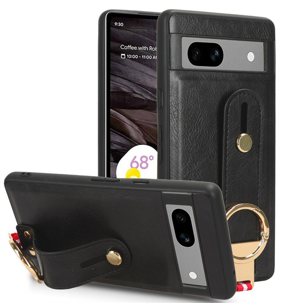 Leather Case For Google Pixel 7A With Wristband Kickstand 971050055053