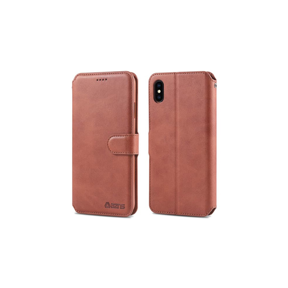 Iphone Xr Wallet Case Brown 962029238249