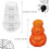 Pumpkin candle mold silicone 3D Halloween 1 pc 2