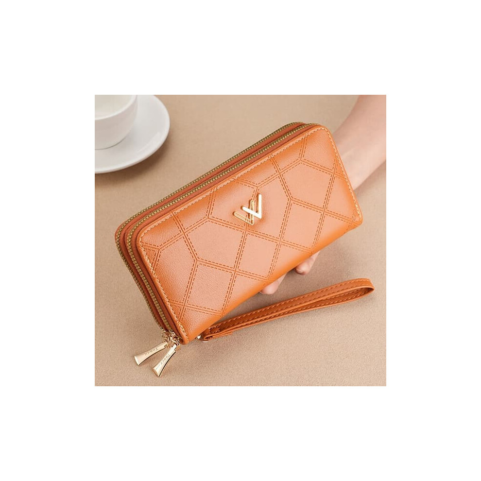 Long Wallet Coin Purse Orange 962029235682