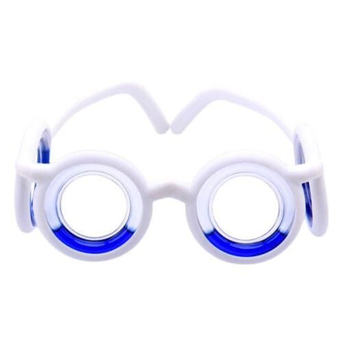 Anti-motion sickness resin glasses white
