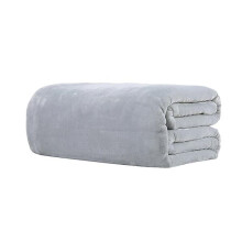 Flannel Blanket Soft Warm Winter Bedding Grey