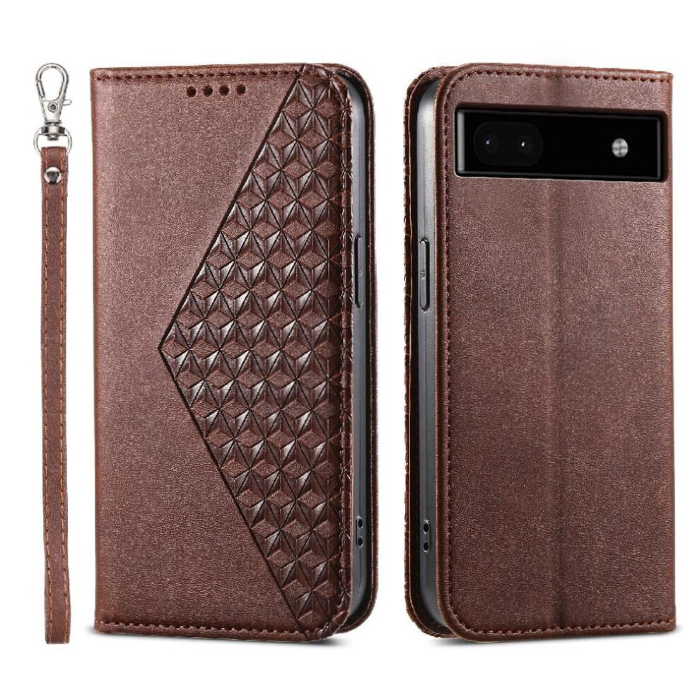 Flip Case For Google Pixel 6A With Hand Strap And Wallet 971050040707