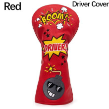 Golf Driver Head Cover Red Wood Cover 1pc