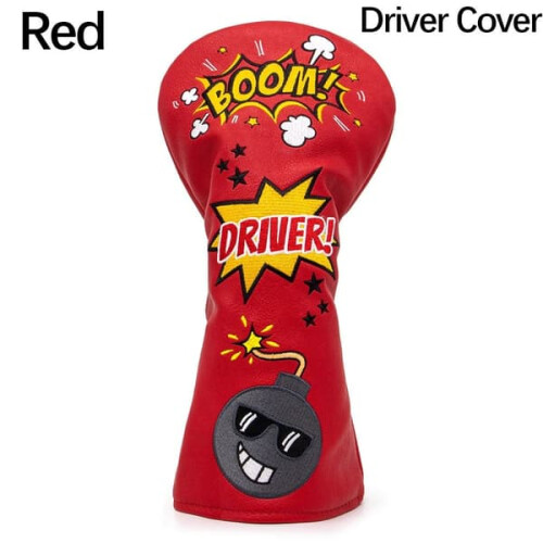 Golf Driver Head Cover Red Wood Cover 1pc