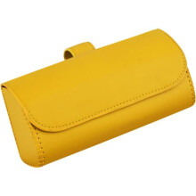 Car Sunglasses Holder Clip Case Yellow