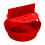 Silicone Air Fryer Baking Pan Round Blue Folding 6