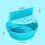Silicone Air Fryer Baking Pan Round Blue Folding 7