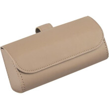 Car Sunglasses Holder Case Beige