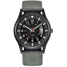 Men's Army Green Tactical Quartz Watch Waterproof
