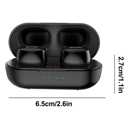 Avtoify Mini Bluetooth Headset Trådløs Bump Control In-Ear Sort Teknologi sort 2