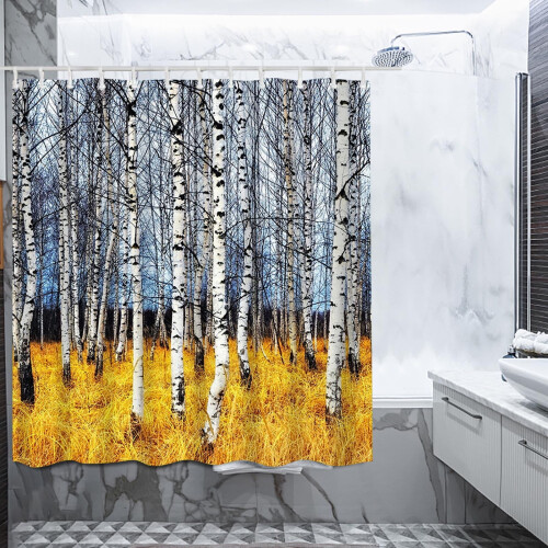 Schimmelwerend bedrukt douchegordijn van polyester, 150x180 cm 2