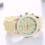 Quartz wristwatch beige electronic watch 1 piece 1