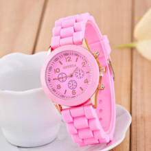 Quartz wristwatch pink electronic watch 1 piece