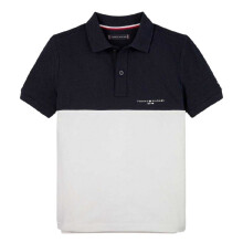 (14 Years, Night Navy) Tommy Hilfiger Childrens/Kids Colour Block Regular Polo Shirt