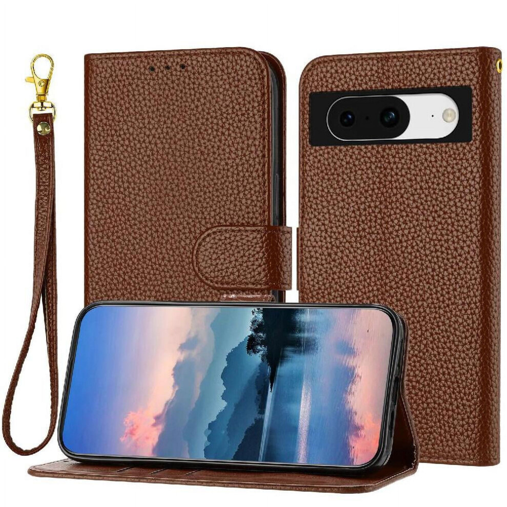 Google Pixel 8 Phone Case Pu Leather Flip Folio With Card 971050040233
