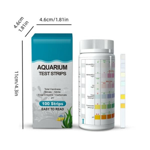 Aquarium Test Strips pH Nitrite Nitrate Chlorine 100 pcs 1