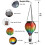Solar Hot Air Balloon Lantern Outdoor Decor 1 Pack 6