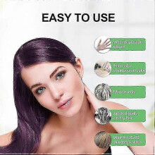 (Dark Brown) Hair Dye Shampoo, Polar Hair Dye Shampoo, Natural Hair Color Shampoo for Gray Hair Coverage for Women & Men