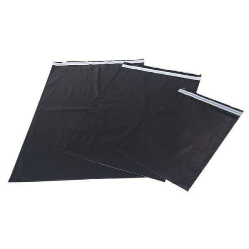 Black E-commerce Bags 25 x 35 cm 10 pcs