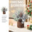 Small artificial Christmas tree with ornaments, silver 3