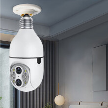 lulshou-kameraer for hjemmesikkerhet, kamerakilde 10x zoom HD 1080p med E27-lampe bred spenningstilpasning 2,4G Wifi-kamera innendørskamera