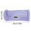 Transparent mesh pencil case large capacity purple 1