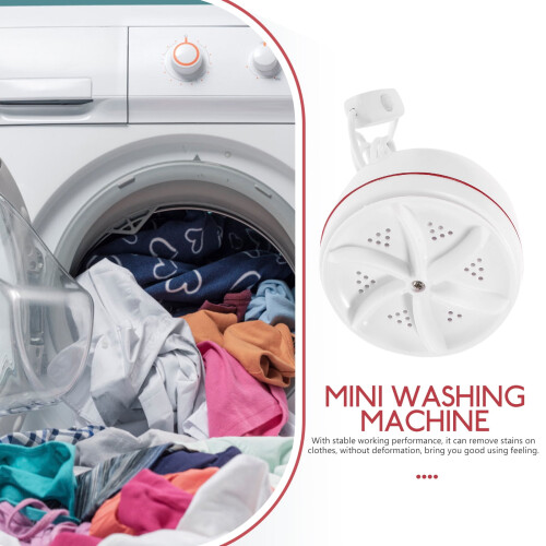 Mini Portable Washer ABS White 1 Set 1